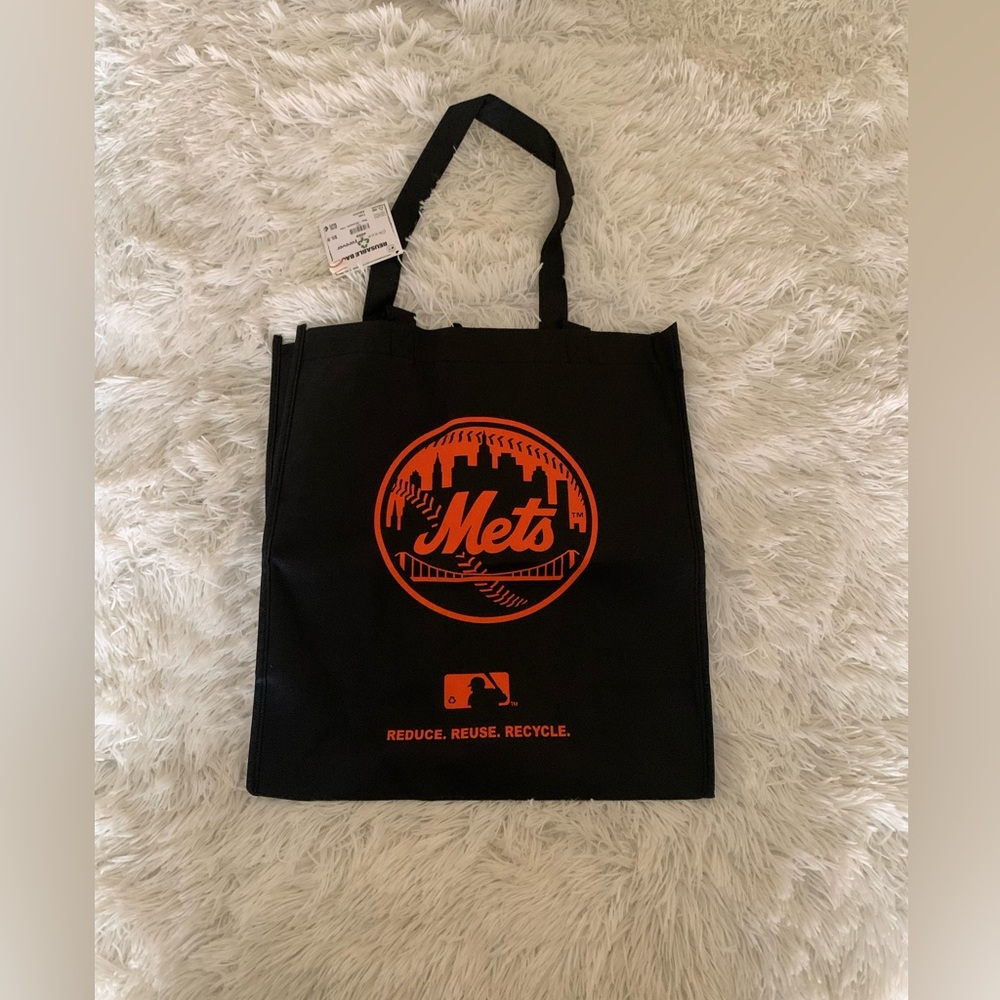 New York Mets Black Tote Bag